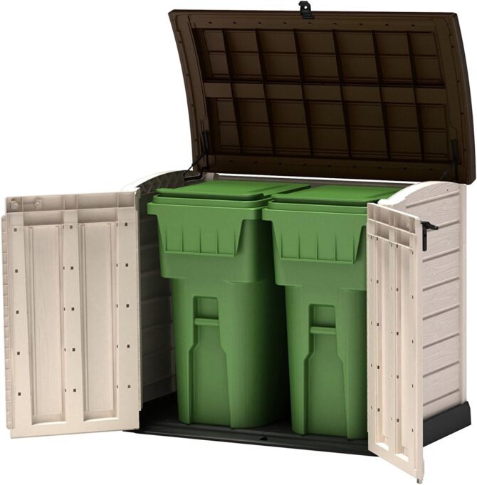 Keter Store-it-out ARC Beige & Taupe 1200L Garden storage box 1200mm 1460mm