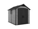 Keter 7.5’x9′ Premier Heavy Duty Plastic Shed – Grey-oakleysgardenmachine- Free shipping